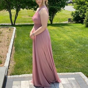 One Shoulder Maxi Dress